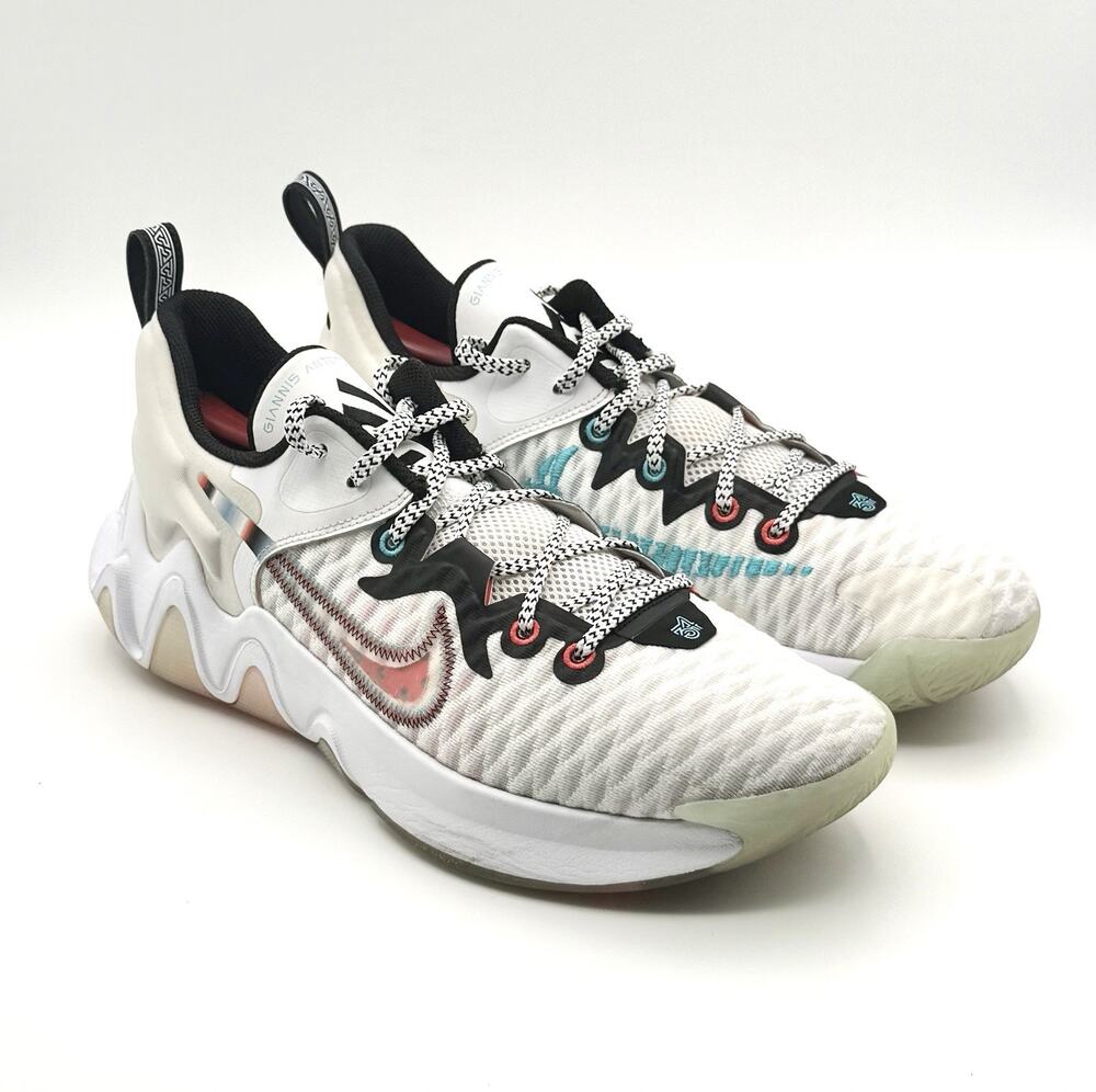 Nike Giannis Immortality 1 DH4470-100 White Basketball Shoes Men’s Size 11